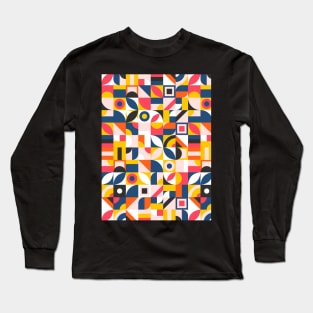 Geometric Pattern Long Sleeve T-Shirt